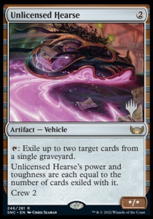 Unlicensed Hearse (Promo Pack) [Streets of New Capenna Promos] | PLUS EV GAMES 