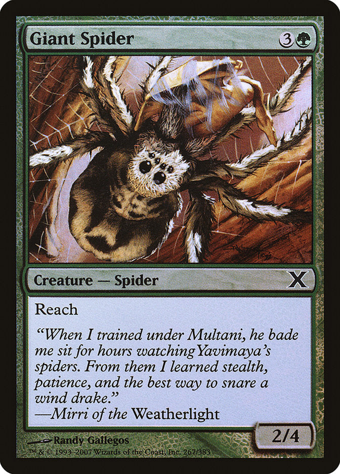 Giant Spider (Premium Foil) [Tenth Edition] | PLUS EV GAMES 