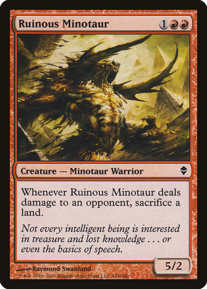 Ruinous Minotaur [Zendikar] | PLUS EV GAMES 