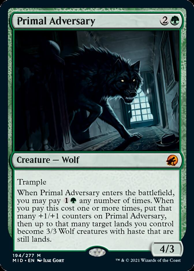 Primal Adversary [Innistrad: Midnight Hunt] | PLUS EV GAMES 