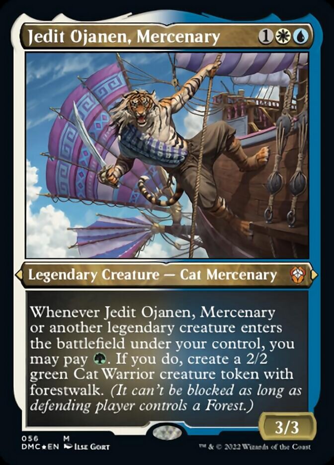 Jedit Ojanen, Mercenary (Foil Etched) [Dominaria United Commander] | PLUS EV GAMES 