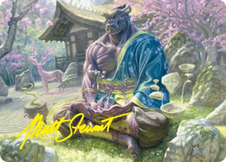 Kosei, Penitent Warlord Art Card (Gold-Stamped Signature) [Kamigawa: Neon Dynasty Art Series] | PLUS EV GAMES 