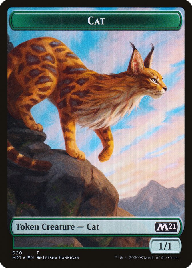 Beast // Cat (020) Double-sided Token [Core Set 2021 Tokens] | PLUS EV GAMES 