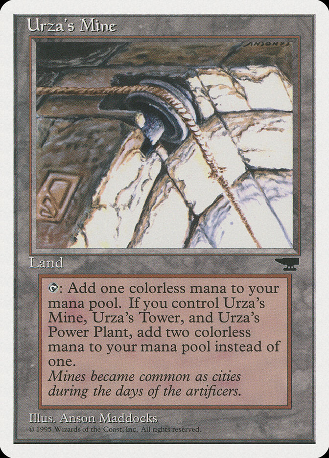 Urza's Mine (Pulley Embedded in Stone) [Chronicles] | PLUS EV GAMES 