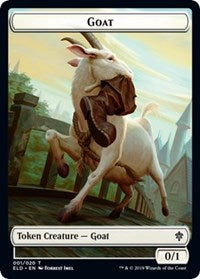 Goat // Food (15) Double-sided Token [Throne of Eldraine Tokens] | PLUS EV GAMES 