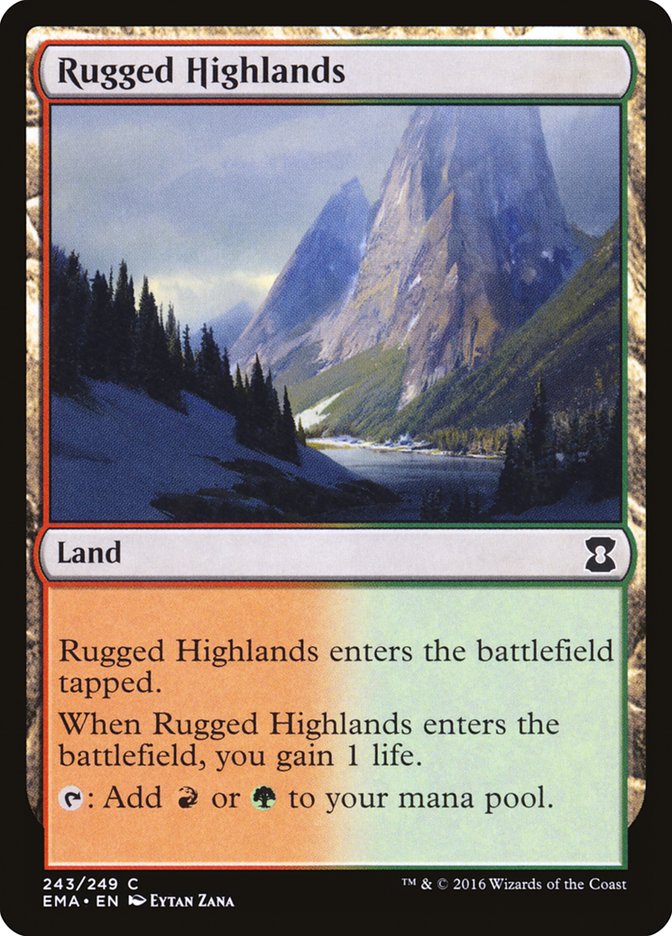 Rugged Highlands [Eternal Masters] | PLUS EV GAMES 
