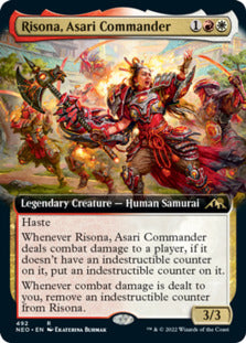 Risona, Asari Commander (Extended) [Kamigawa: Neon Dynasty] | PLUS EV GAMES 