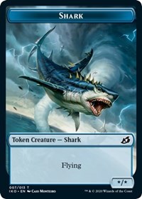 Shark // Human Soldier (003) Double-sided Token [Ikoria: Lair of Behemoths Tokens] | PLUS EV GAMES 