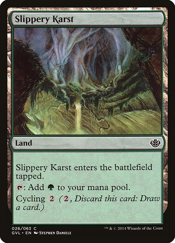 Slippery Karst (Garruk vs. Liliana) [Duel Decks Anthology] | PLUS EV GAMES 