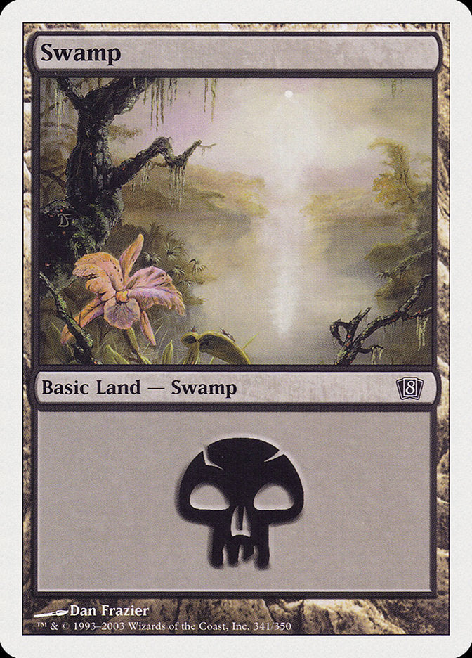 Swamp (341) [Eighth Edition] | PLUS EV GAMES 