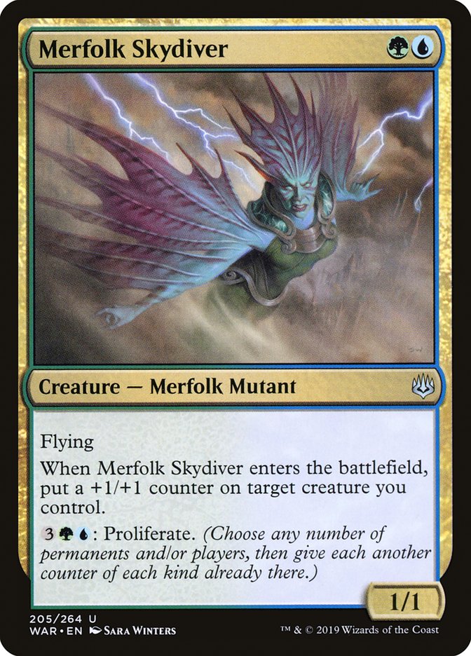 Merfolk Skydiver [War of the Spark] | PLUS EV GAMES 