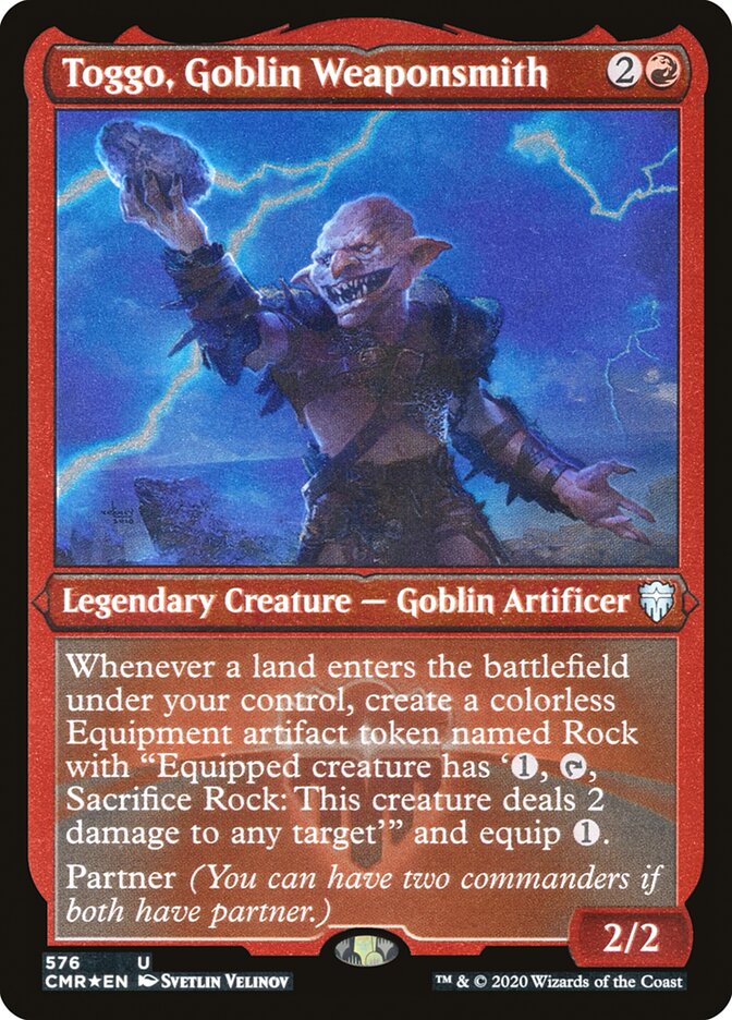 Toggo, Goblin Weaponsmith [Commander Legends Etched] | PLUS EV GAMES 