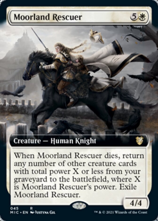 Moorland Rescuer (Extended) [Innistrad: Midnight Hunt Commander] | PLUS EV GAMES 