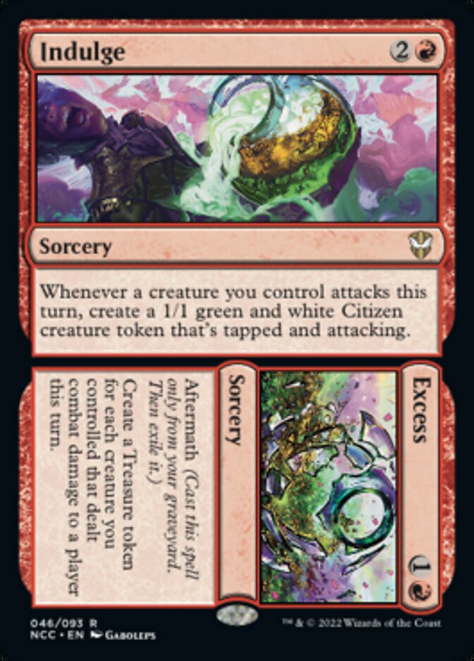 Indulge // Excess [Streets of New Capenna Commander] | PLUS EV GAMES 