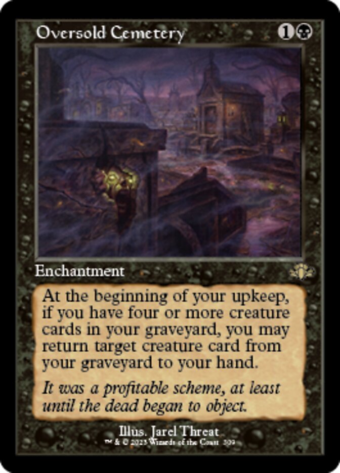 Oversold Cemetery (Retro) [Dominaria Remastered] | PLUS EV GAMES 