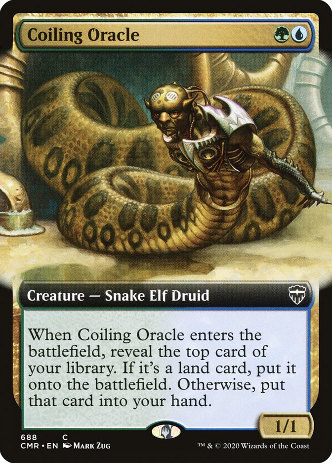 Coiling Oracle (Extended) [Commander Legends Extended] | PLUS EV GAMES 