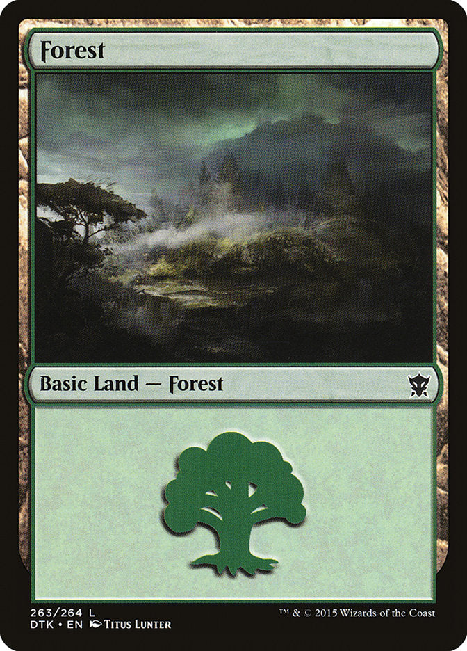 Forest (263) [Dragons of Tarkir] | PLUS EV GAMES 
