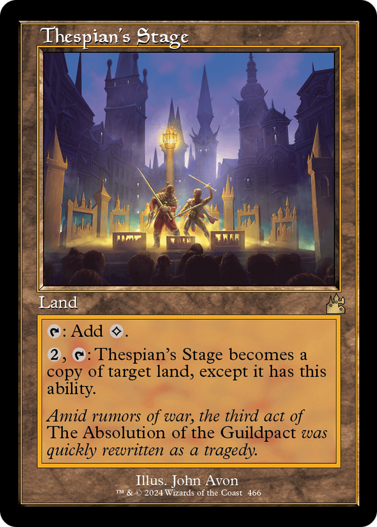 Thespian's Stage (Retro Frame) [Ravnica Remastered] | PLUS EV GAMES 