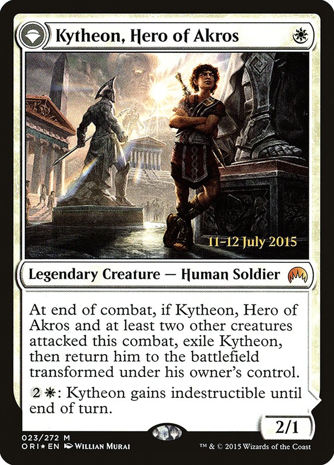 Kytheon, Hero of Akros // Gideon, Battle-Forged [Magic Origins Prerelease Promos] | PLUS EV GAMES 