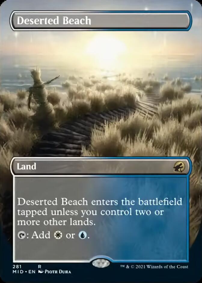 Deserted Beach (Borderless) [Innistrad: Midnight Hunt] | PLUS EV GAMES 