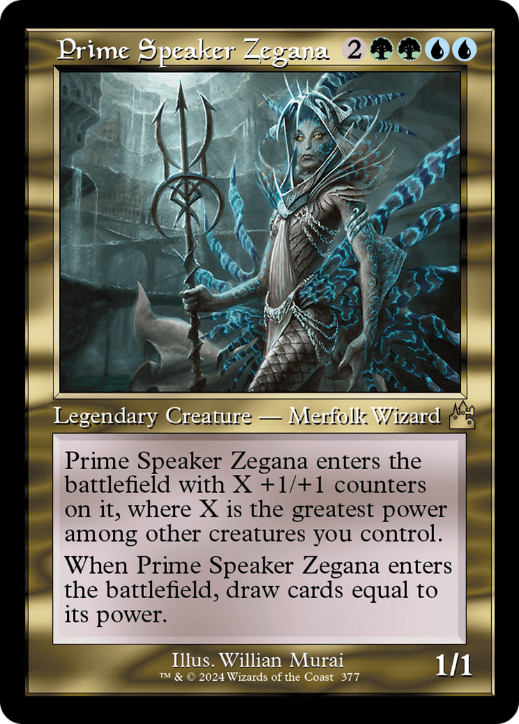 Prime Speaker Zegana (Retro Frame) [Ravnica Remastered] | PLUS EV GAMES 