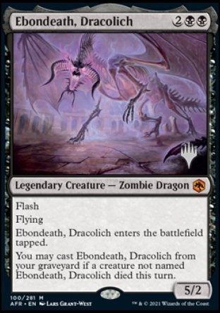Ebondeath, Dracolich (Promo Pack) [Dungeons & Dragons: Adventures in the Forgotten Realms Promos] | PLUS EV GAMES 