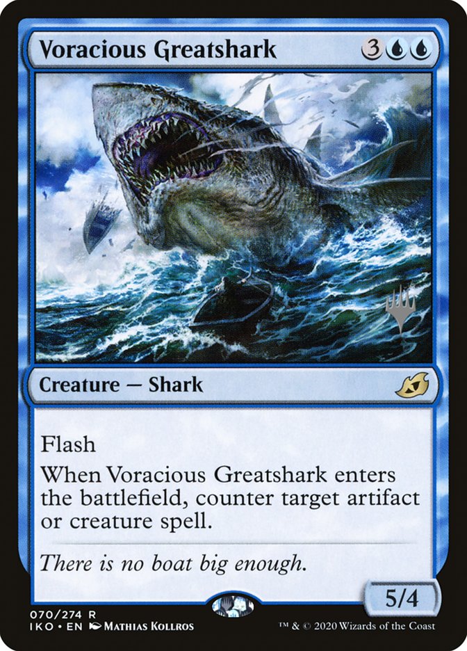 Voracious Greatshark (Promo Pack) [Ikoria: Lair of Behemoths Promos] | PLUS EV GAMES 