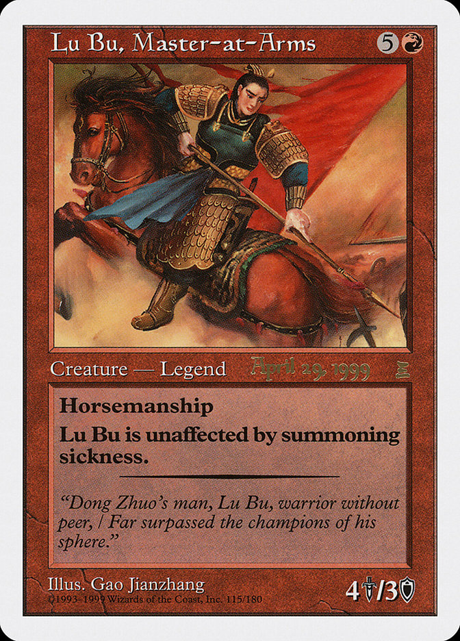Lu Bu, Master-at-Arms (April 29, 1999) [Portal Three Kingdoms Promos] | PLUS EV GAMES 