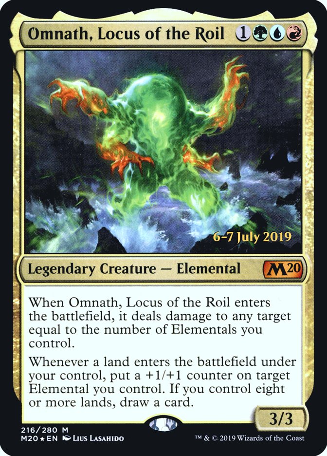 Omnath, Locus of the Roil  [Core Set 2020 Prerelease Promos] | PLUS EV GAMES 