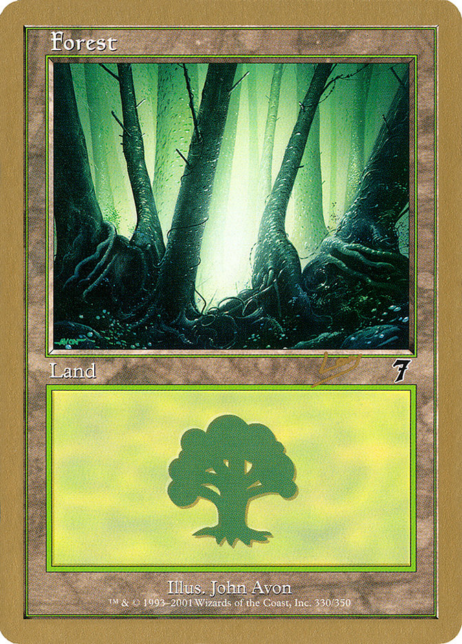 Forest (rl330) (Raphael Levy) [World Championship Decks 2002] | PLUS EV GAMES 