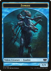 Fish // Zombie (011/036) Double-sided Token [Commander 2014 Tokens] | PLUS EV GAMES 