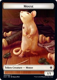 Mouse // Food (16) Double-sided Token [Throne of Eldraine Tokens] | PLUS EV GAMES 