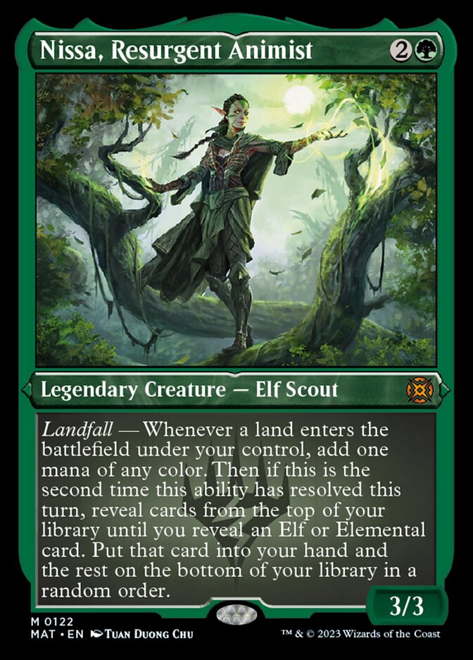 Nissa, Resurgent Animist (Foil Etched) [March of the Machine: The Aftermath] | PLUS EV GAMES 