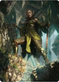 Nissa of Shadowed Boughs 1 Art Card [Zendikar Rising Art Series] | PLUS EV GAMES 