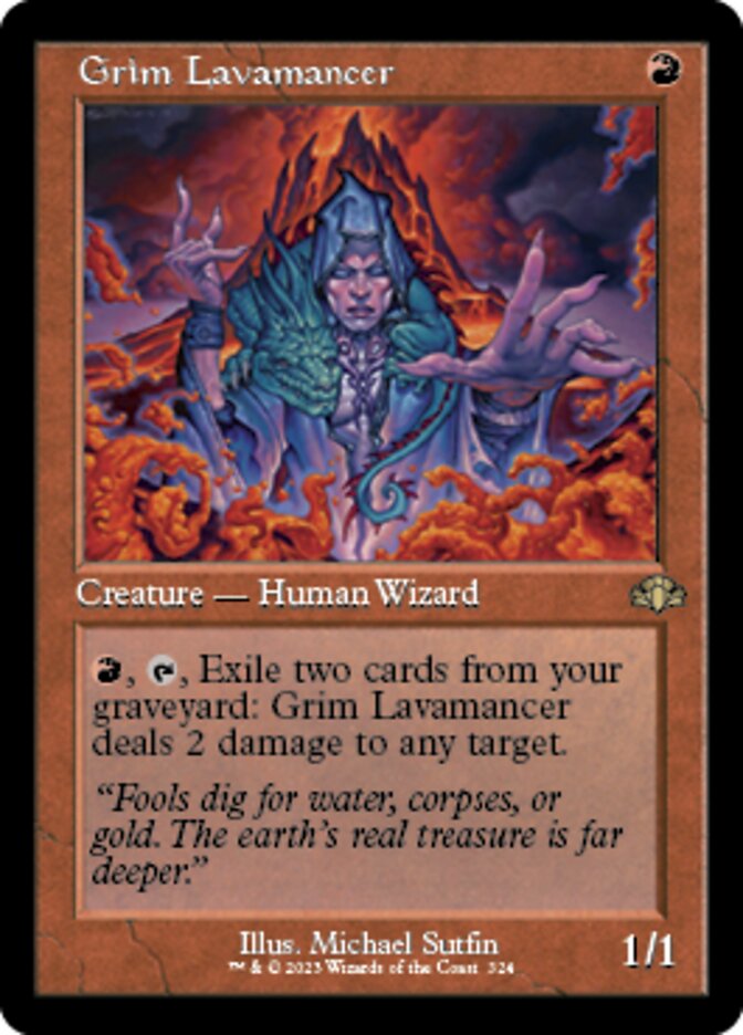 Grim Lavamancer (Retro) [Dominaria Remastered] | PLUS EV GAMES 