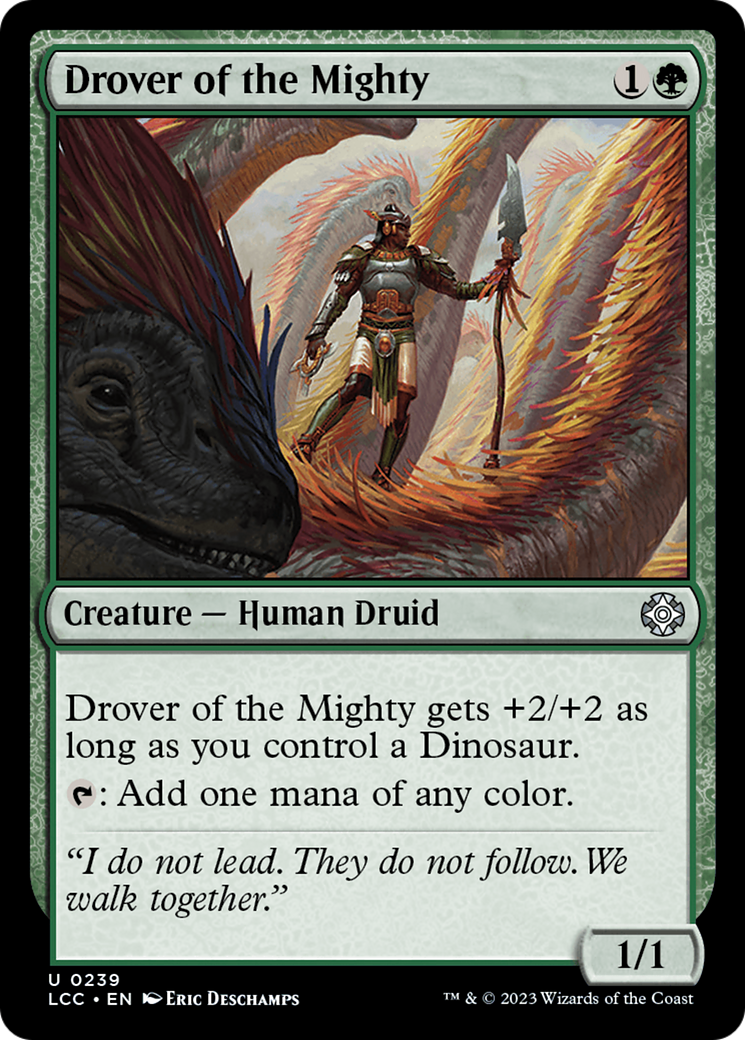 Drover of the Mighty [The Lost Caverns of Ixalan Commander] | PLUS EV GAMES 