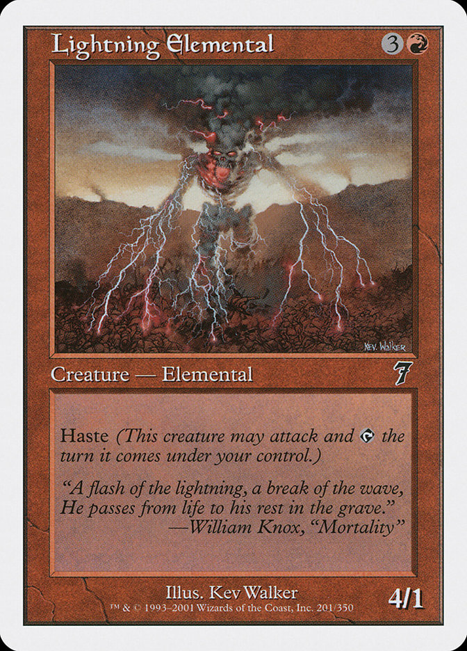 Lightning Elemental [Seventh Edition] | PLUS EV GAMES 