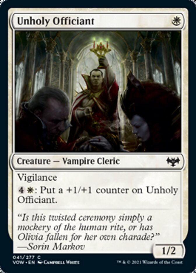 Unholy Officiant [Innistrad: Crimson Vow] | PLUS EV GAMES 