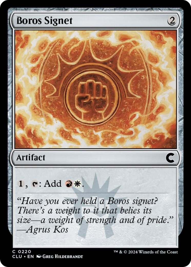 Boros Signet [Ravnica: Clue Edition] | PLUS EV GAMES 