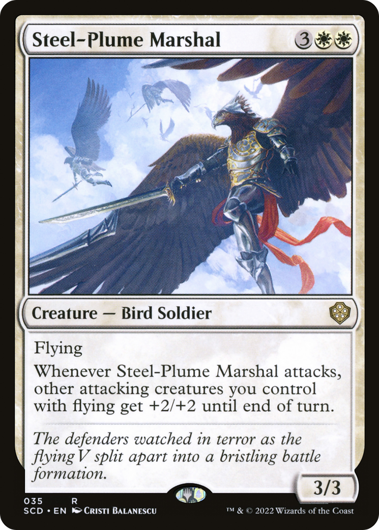 Steel-Plume Marshal [Starter Commander Decks] | PLUS EV GAMES 