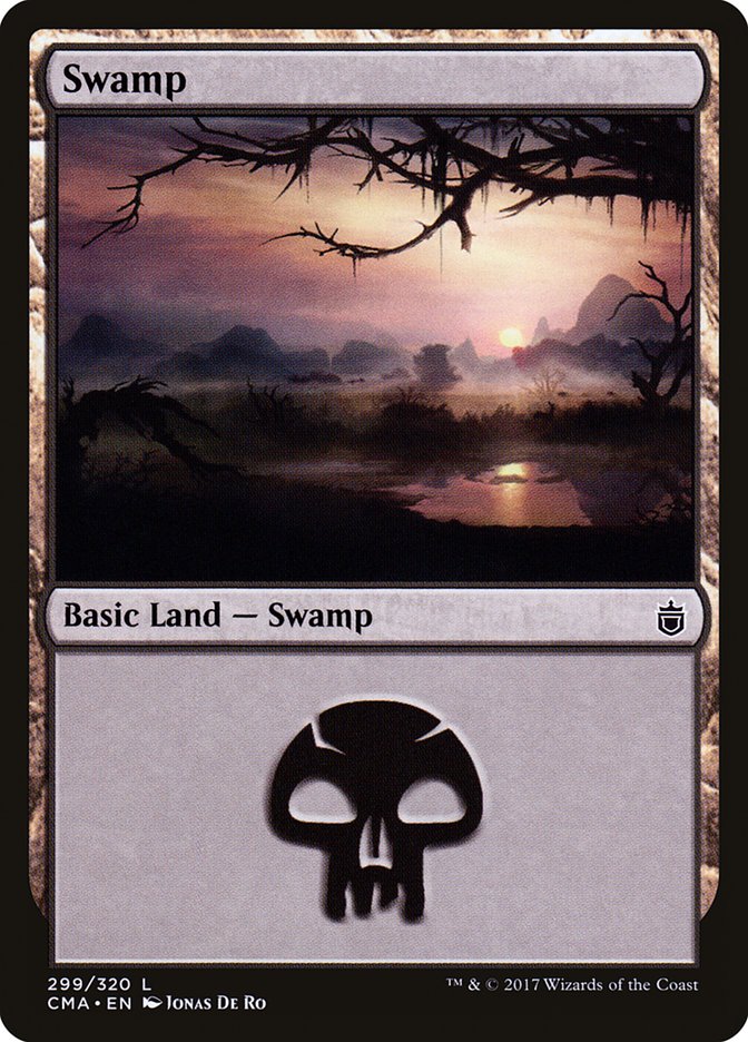 Swamp (299) [Commander Anthology] | PLUS EV GAMES 