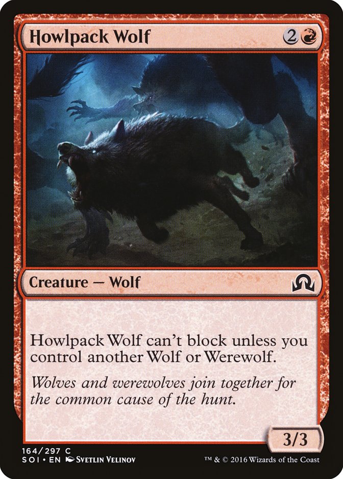 Howlpack Wolf [Shadows over Innistrad] | PLUS EV GAMES 