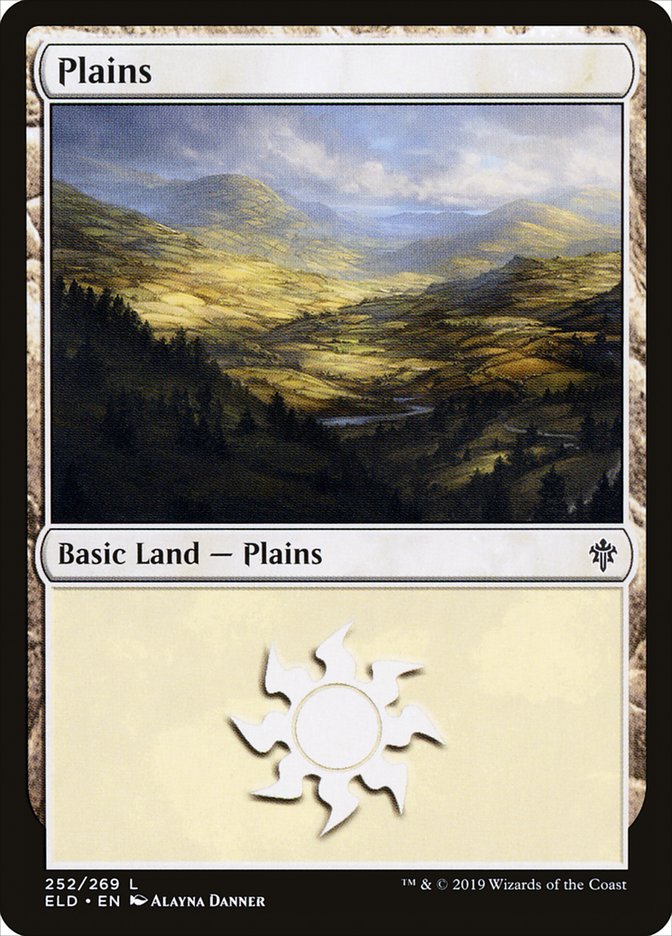 Plains (252) [Throne of Eldraine] | PLUS EV GAMES 