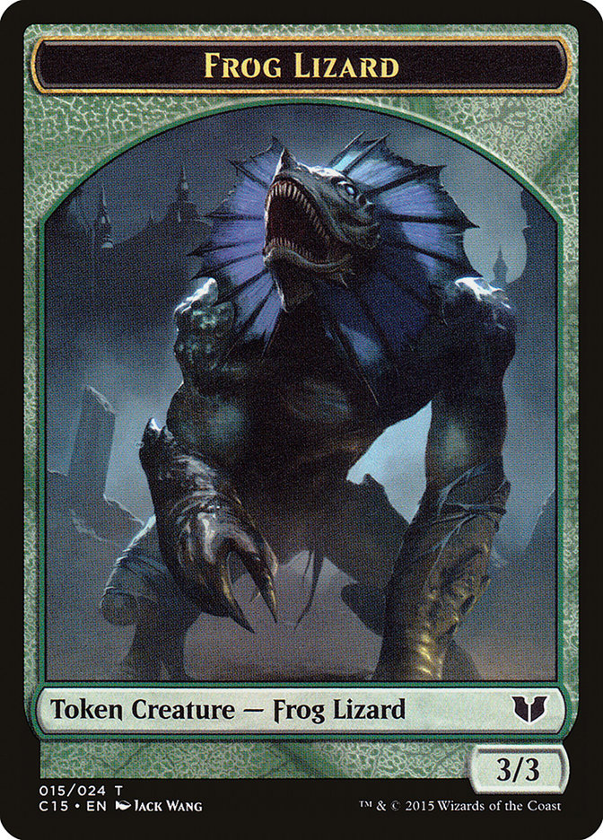 Frog Lizard // Germ Double-Sided Token [Commander 2015 Tokens] | PLUS EV GAMES 
