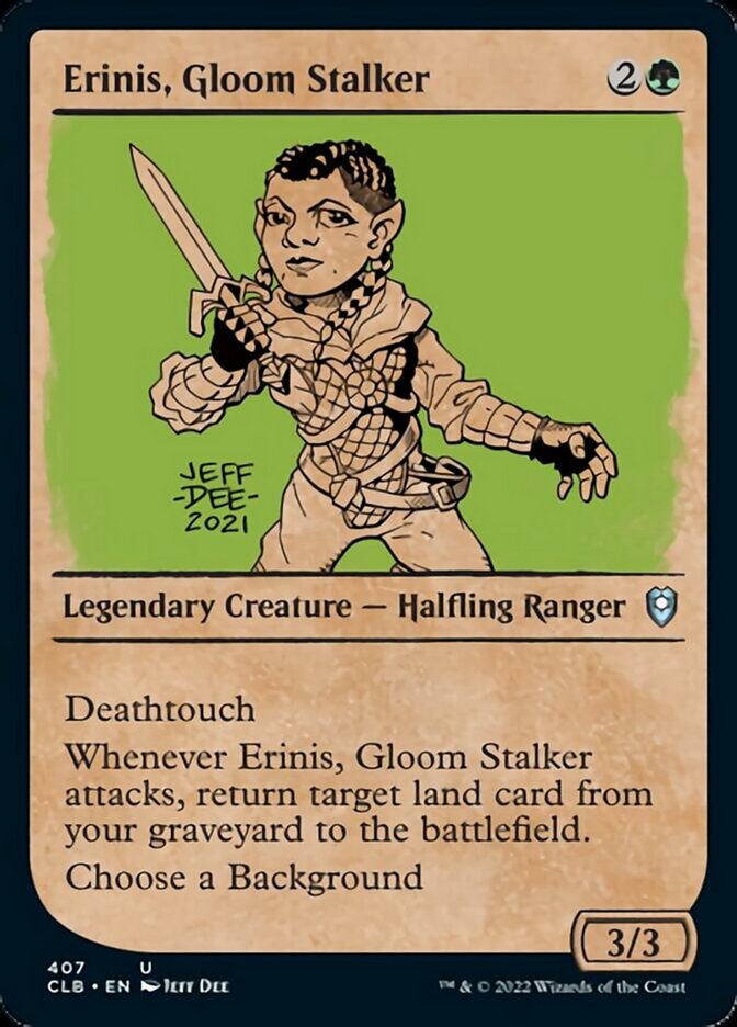 Erinis, Gloom Stalker (Showcase) [Commander Legends: Battle for Baldur's Gate] | PLUS EV GAMES 