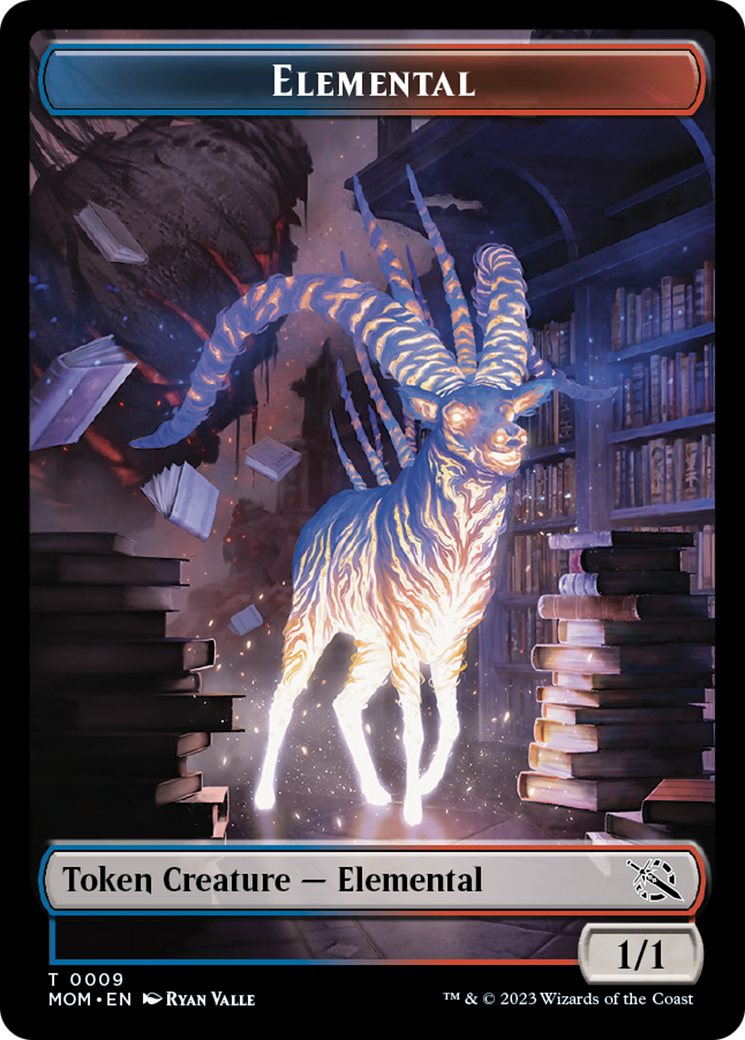 Elemental (9) // Vampire Double-Sided Token [March of the Machine Tokens] | PLUS EV GAMES 