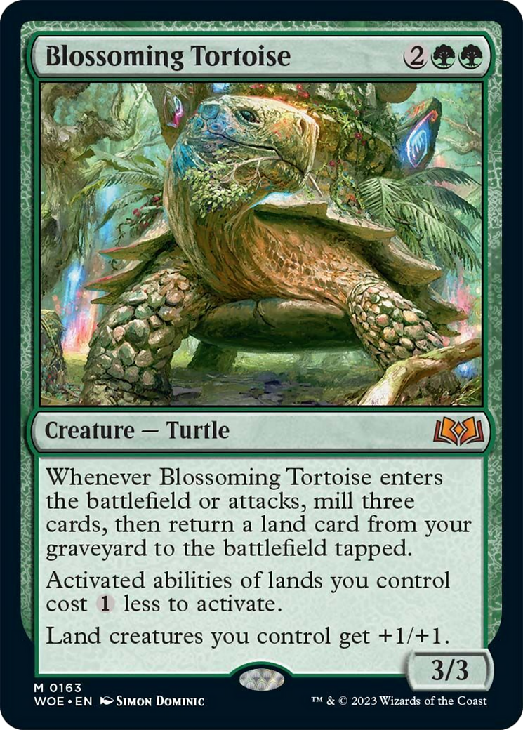 Blossoming Tortoise [Wilds of Eldraine] | PLUS EV GAMES 