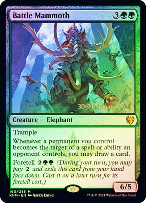 Battle Mammoth  [Kaldheim Prerelease Promos] | PLUS EV GAMES 