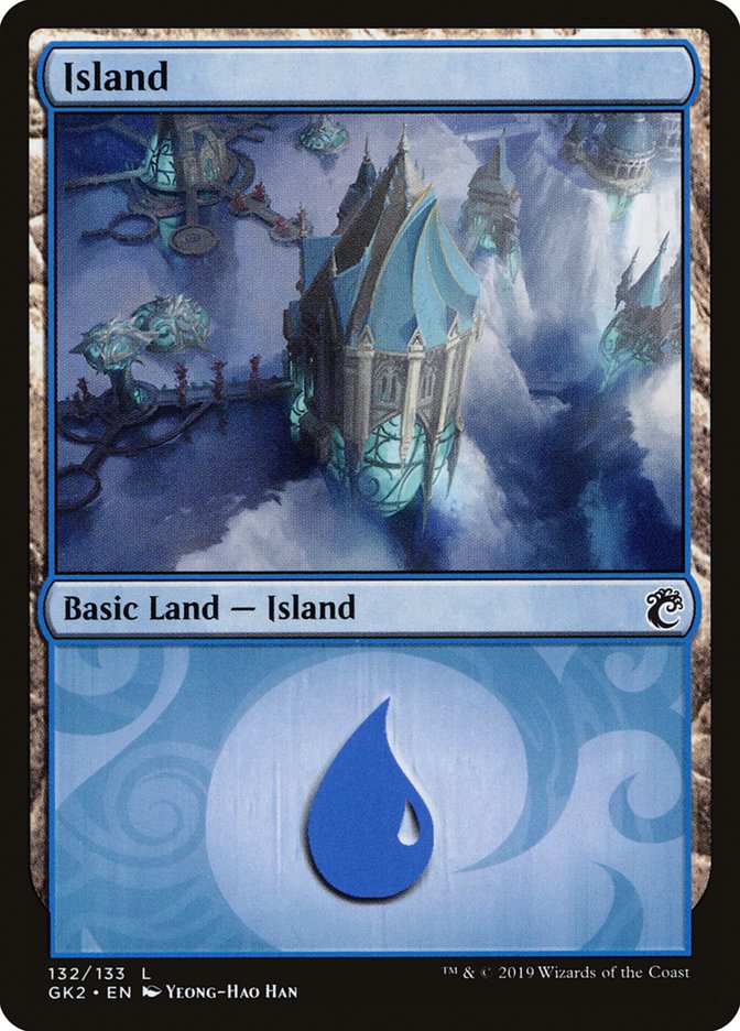 Island (132) [Ravnica Allegiance Guild Kit] | PLUS EV GAMES 