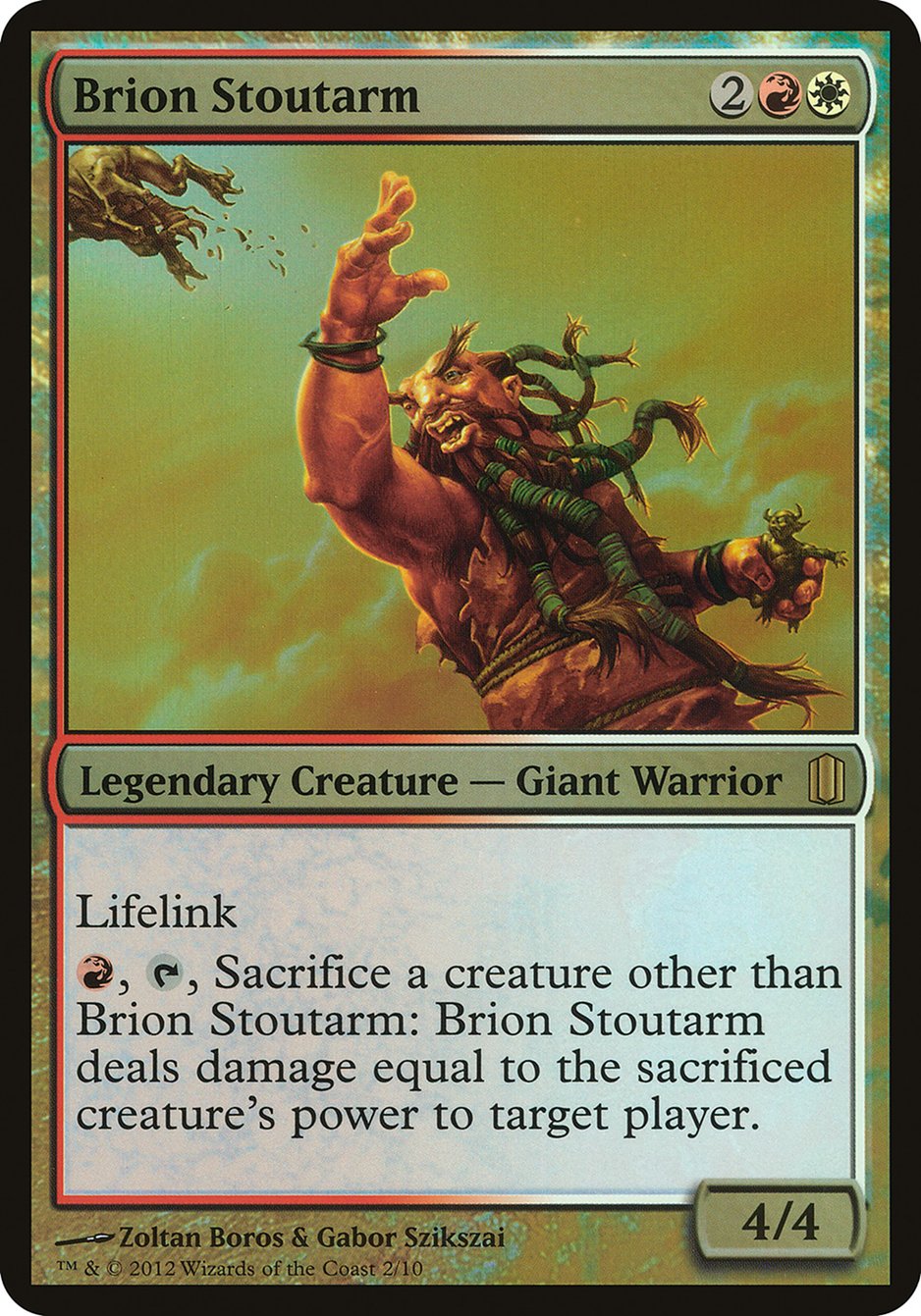 Brion Stoutarm (Oversized) [Commander's Arsenal Oversized] | PLUS EV GAMES 